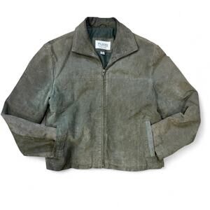 Vintage earthy tone rugged 90s faded green Wilson's Leather Maxima womens small